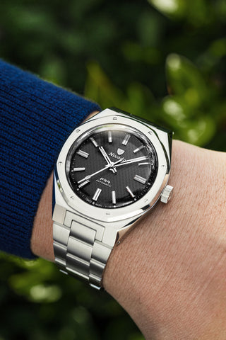 Nivada Grenchen F77 MK 2 Black NoDate 68043A77