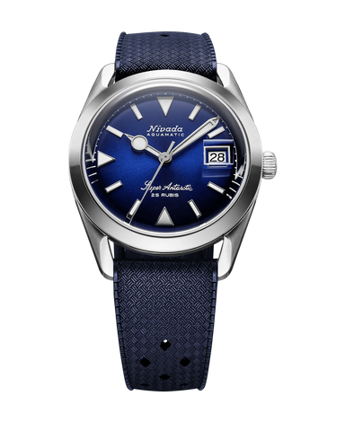 Nivada Grenchen Super Antarctic Blue Date 32076A