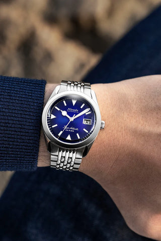 Nivada Grenchen Super Antarctic Blue Date 32076A