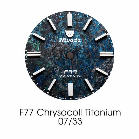 Nivada Grenchen F77 Titanium Chrysocoll Special Edition