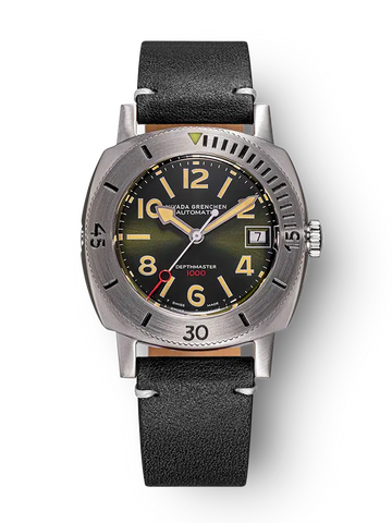 Nivada Grenchen Depthmaster - Numerals Date Green 14103A