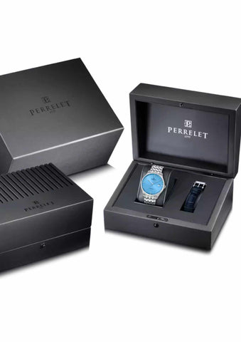 Perrelet Weekend 3-Hands Light Blue A1300/B