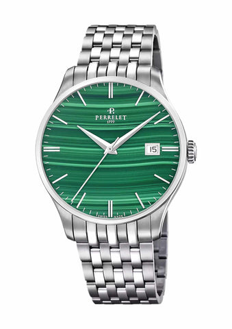 Perrelet Weekend 3-Hands Malachite A1300/K