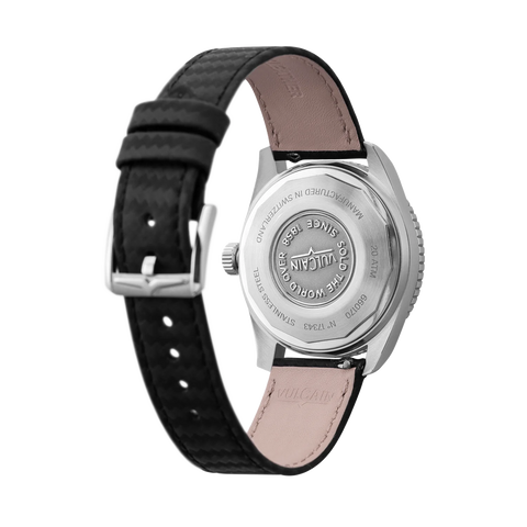 Vulcain Skindiver Blue - Khaki Brown Lume 660170A37