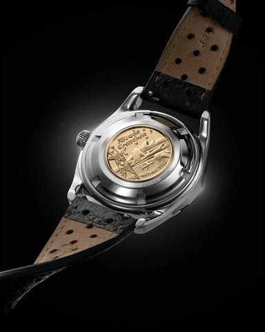 Nivada Grenchen Super Antarctic Black & Orange Date 38mm 32056A