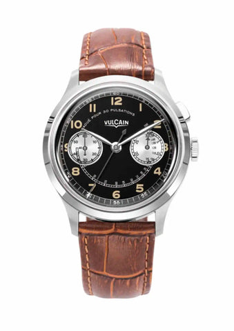 Vulcain Monopusher Black