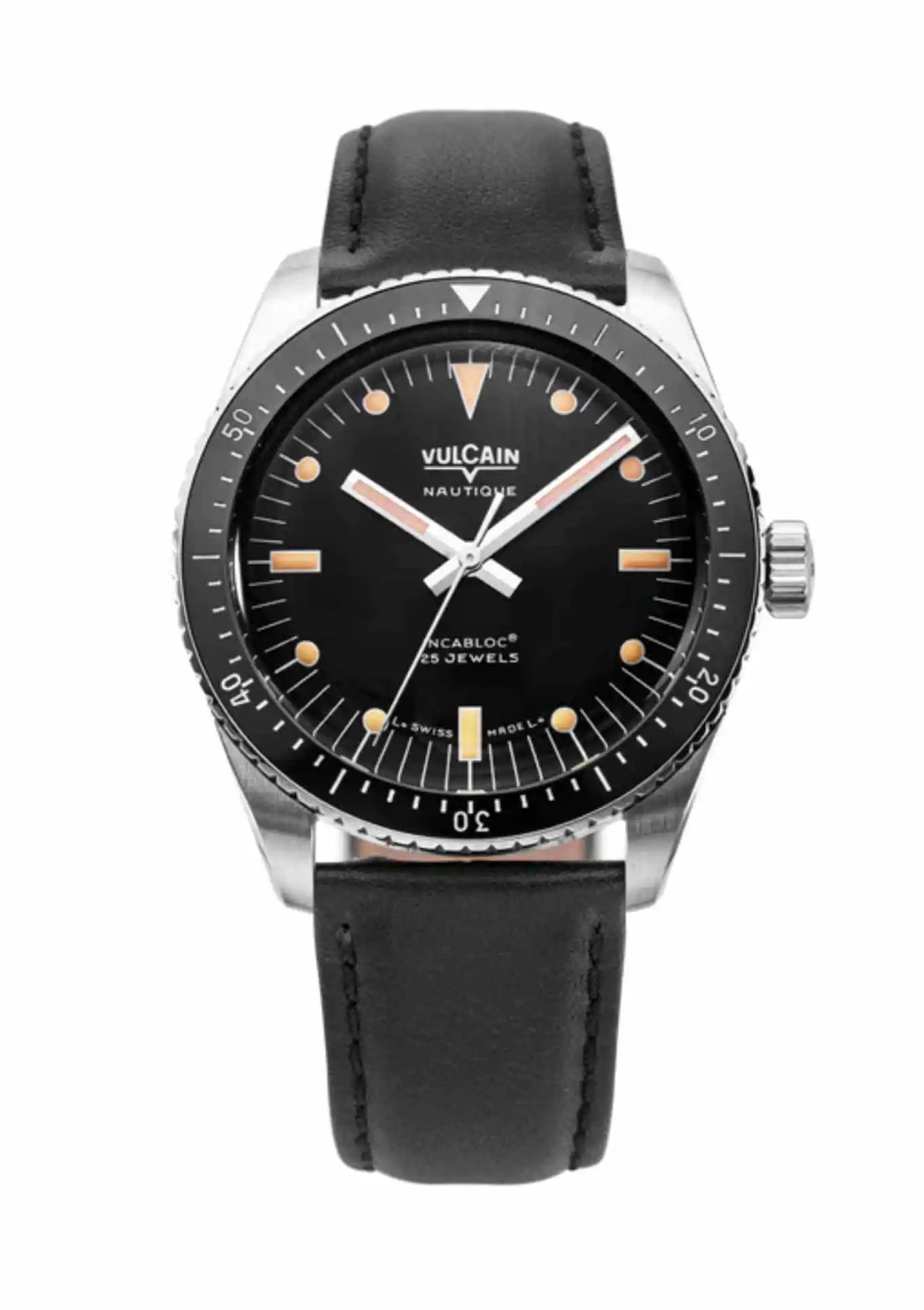 Black leather strap