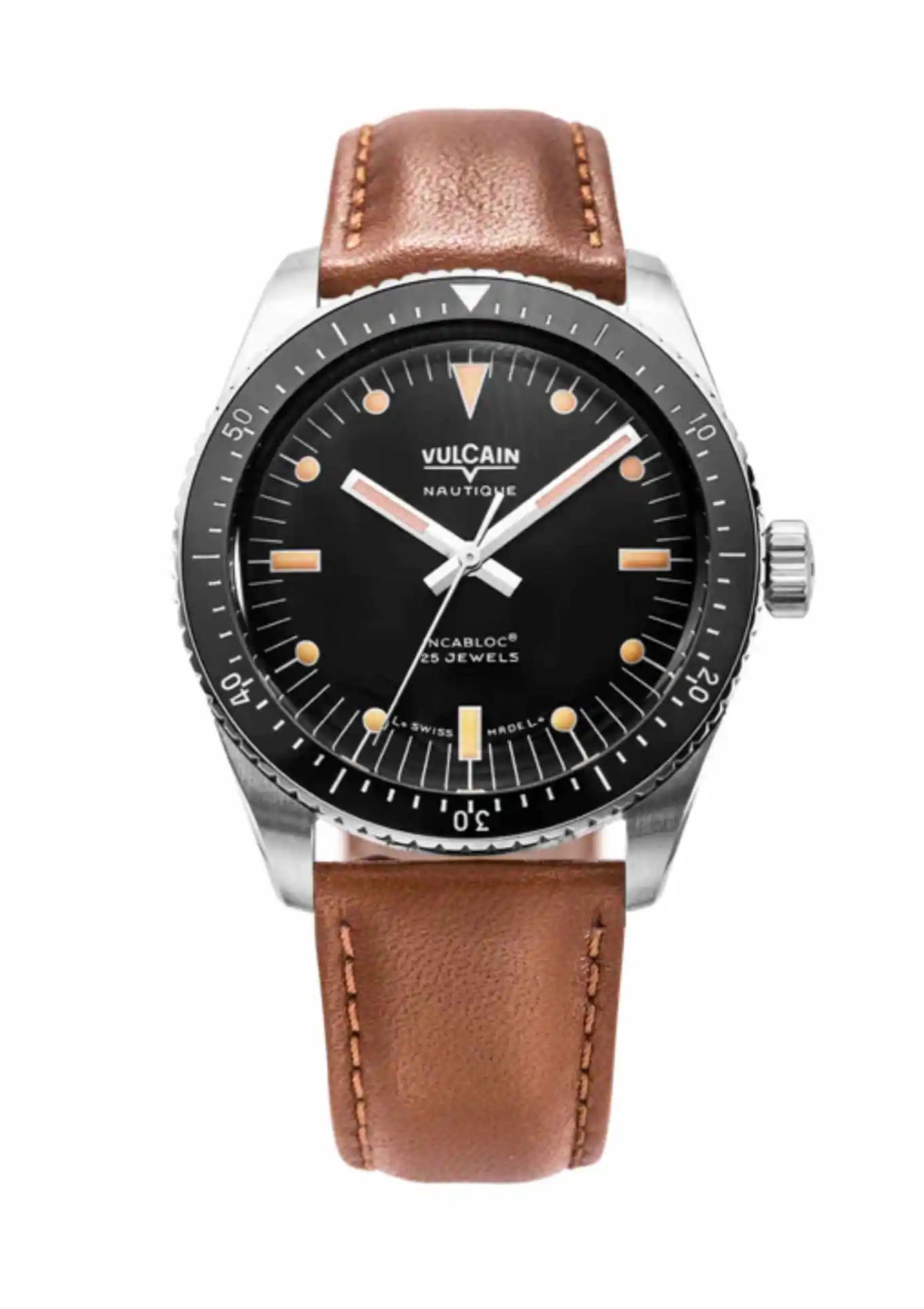 Brown leather strap