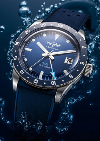Vulcain Skindiver Nautique GMT Blue Limited Edition 680174B37