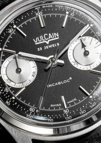Vulcain Chronograph Black-Silver