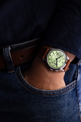 Vulcain Monopusher Green 650167A98
