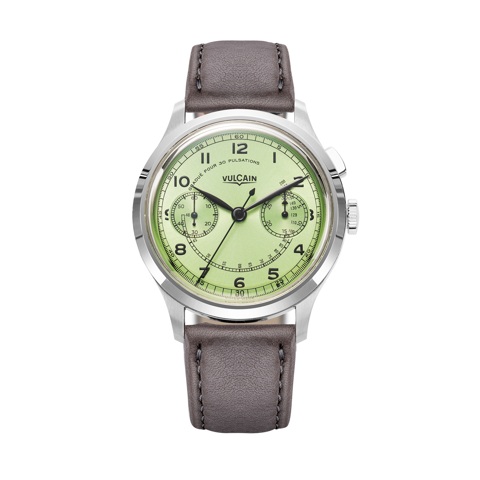 Gray leather strap