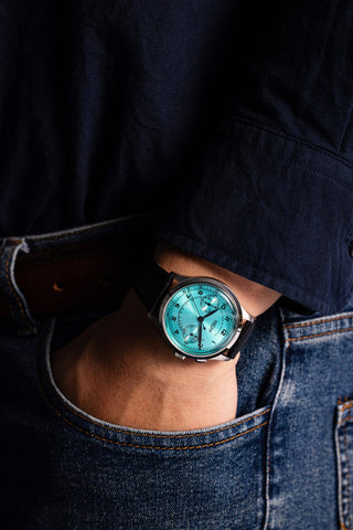 Vulcain Monopusher Turquoise 650167A38