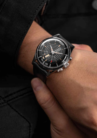 Vulcain Nautical - Black Beige Patina - Sapphire Crystal