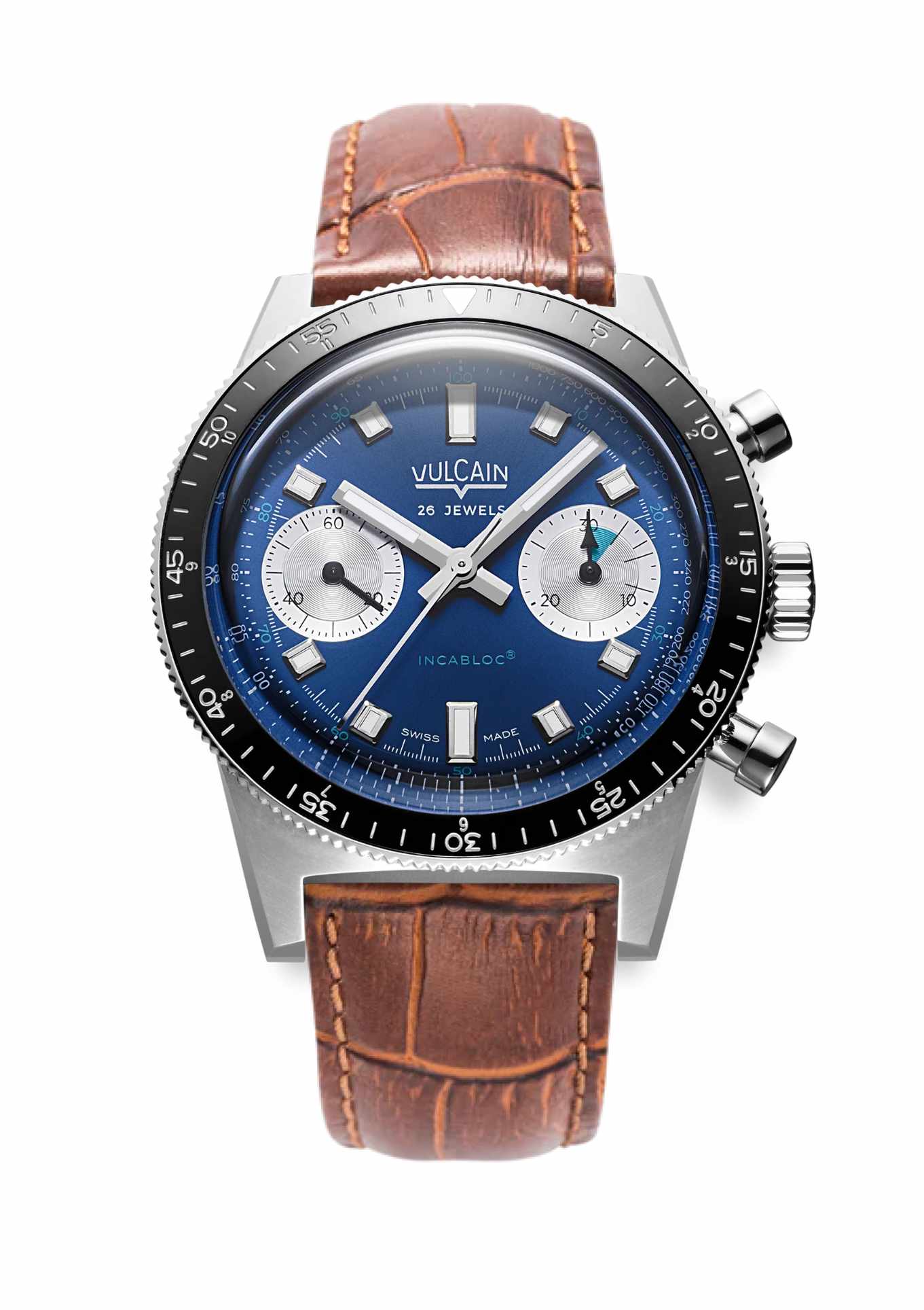 Lederband Braun Alligator-Muster