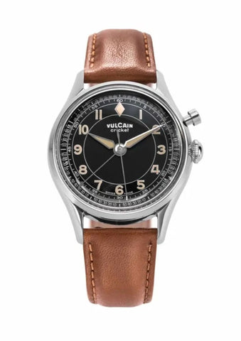 Vulcain Cricket Classique 39 Black-Khaki