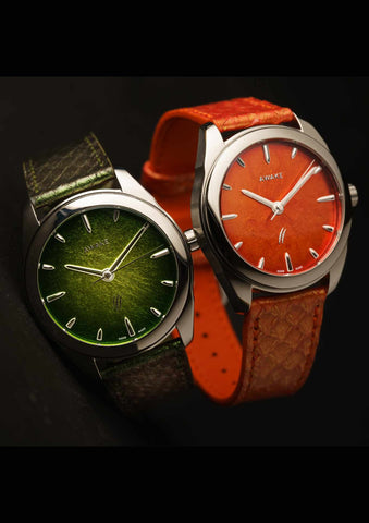 Awake-sơn-mai-silver-leaf-jurassic-watch-raptors-limited-edition 8