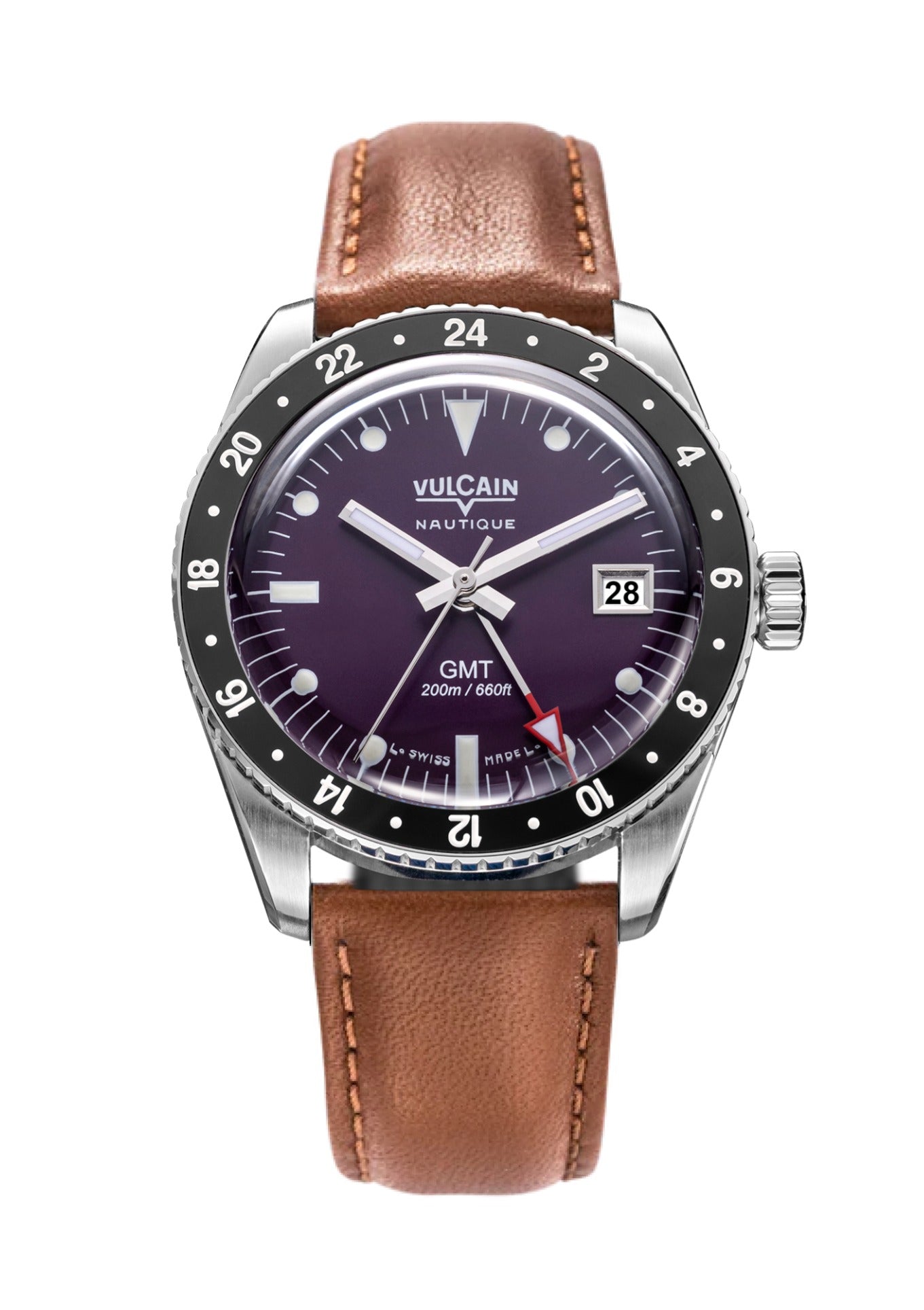 Brown leather strap