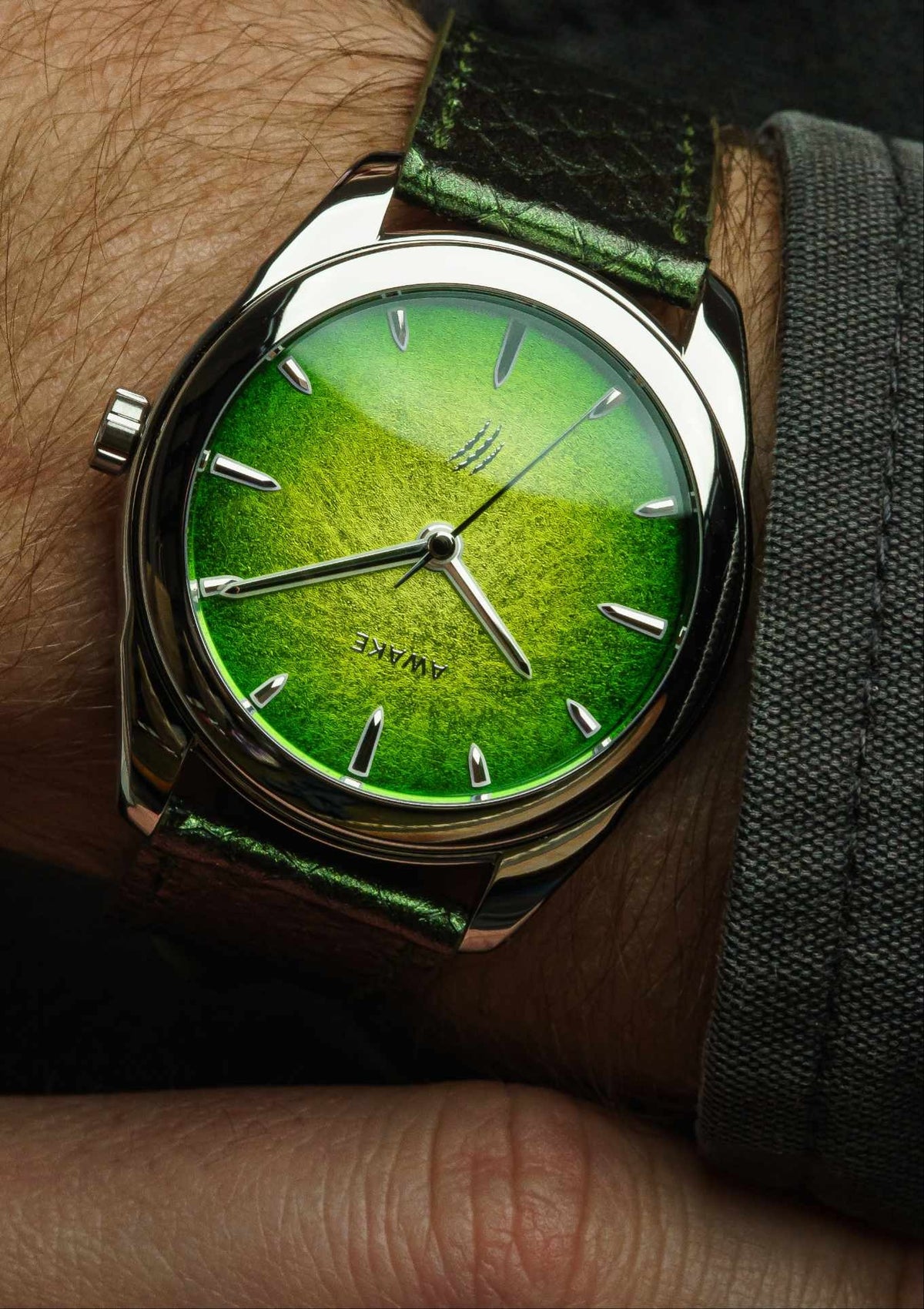 Awake-sơn-mai-silver-leaf-jurassic-watch-raptors-limited-edition 15