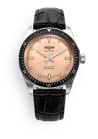 Vulcain Skindiver Nautique Salmon - Beige Lume 660170B87