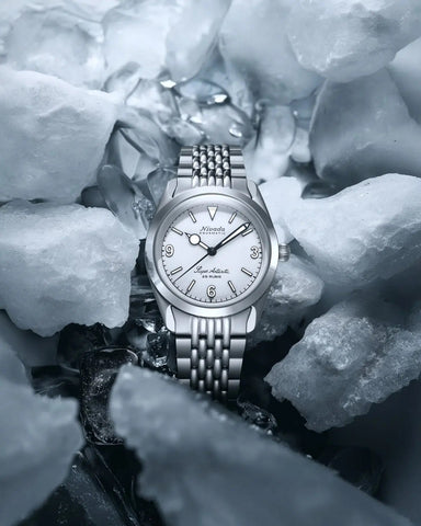 Nivada Grenchen Super Antarctic White 3.6.9 White Luminova 32067A