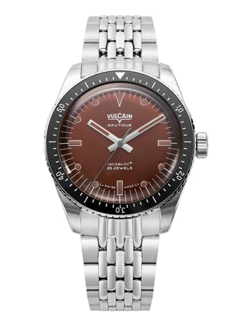 Vulcain Skindiver Nautique Brown 660170A47
