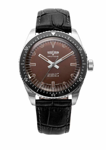 Vulcain Skindiver Nautique Brown 660170A47