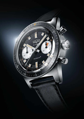 Vulcain Skindiver Chronograph Black 590176A07