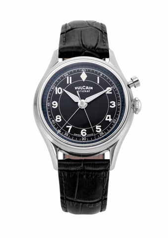 Vulcain Cricket Classique 39 Black-White-Blue