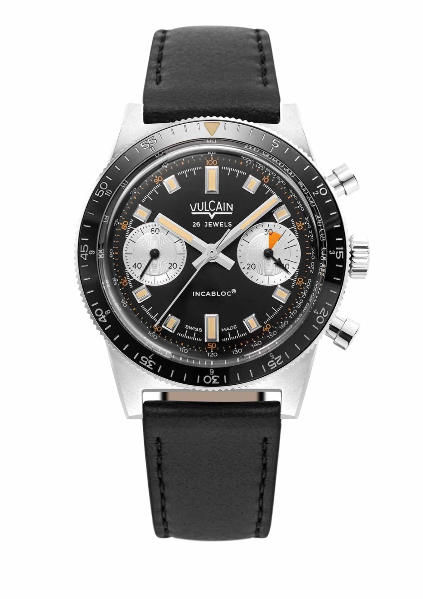 Black leather strap