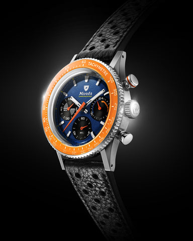 Nivada Grenchen Chronoking Mecaquarz Racing Blue 87050Q