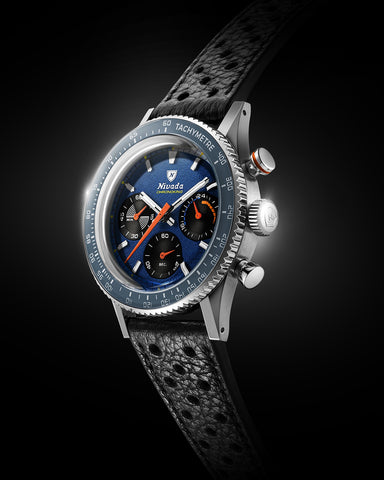 Nivada Grenchen Chronoking Mecaquarz Racing Blue 87050Q