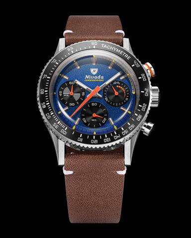 Nivada Grenchen Chronoking Mecaquarz Racing Blue 87050Q