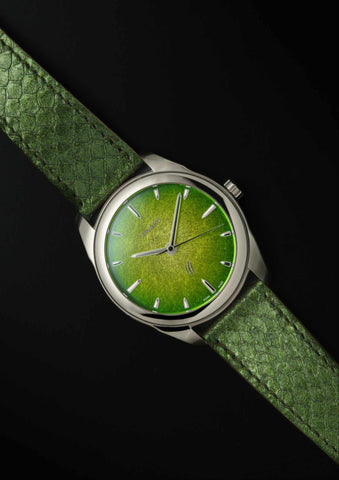 Awake-sơn-mai-silver-leaf-jurassic-watch-raptors-limited-edition 4