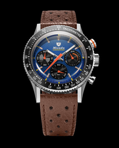 Nivada Grenchen Chronoking Mecaquarz Racing Blue 87050Q