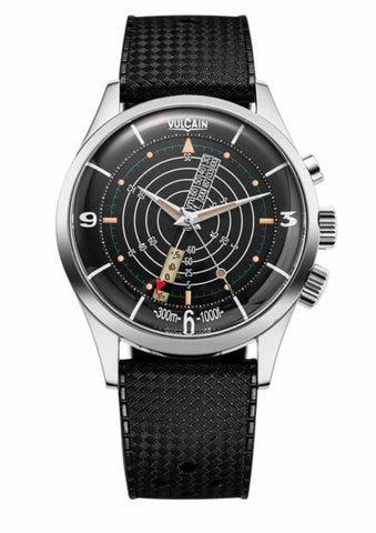 Vulcain Nautical - Black White Luminova - Sapphire Crystal