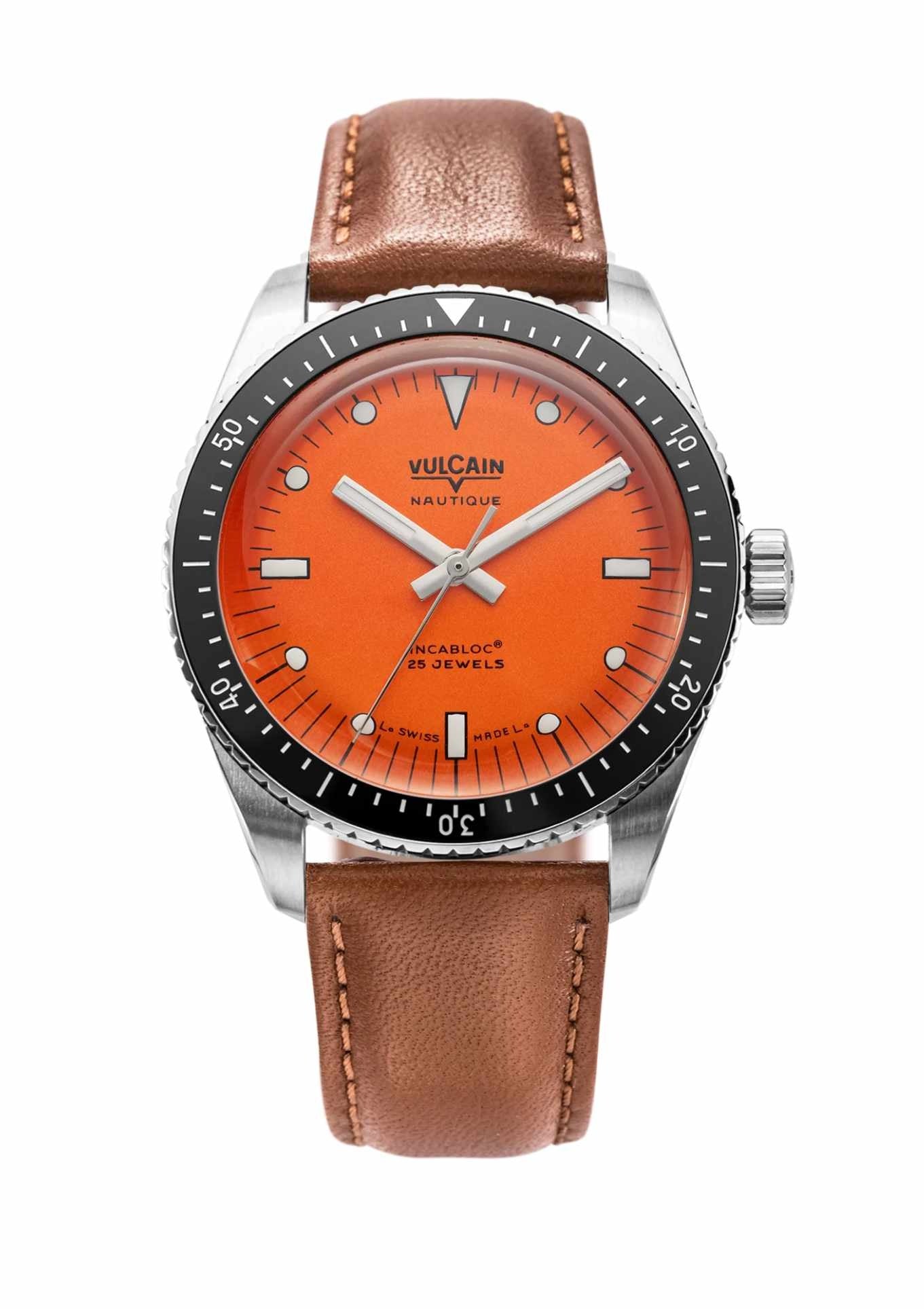 Brown leather strap