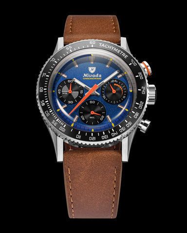 Nivada Grenchen Chronoking Mecaquarz Racing Blue 87050Q