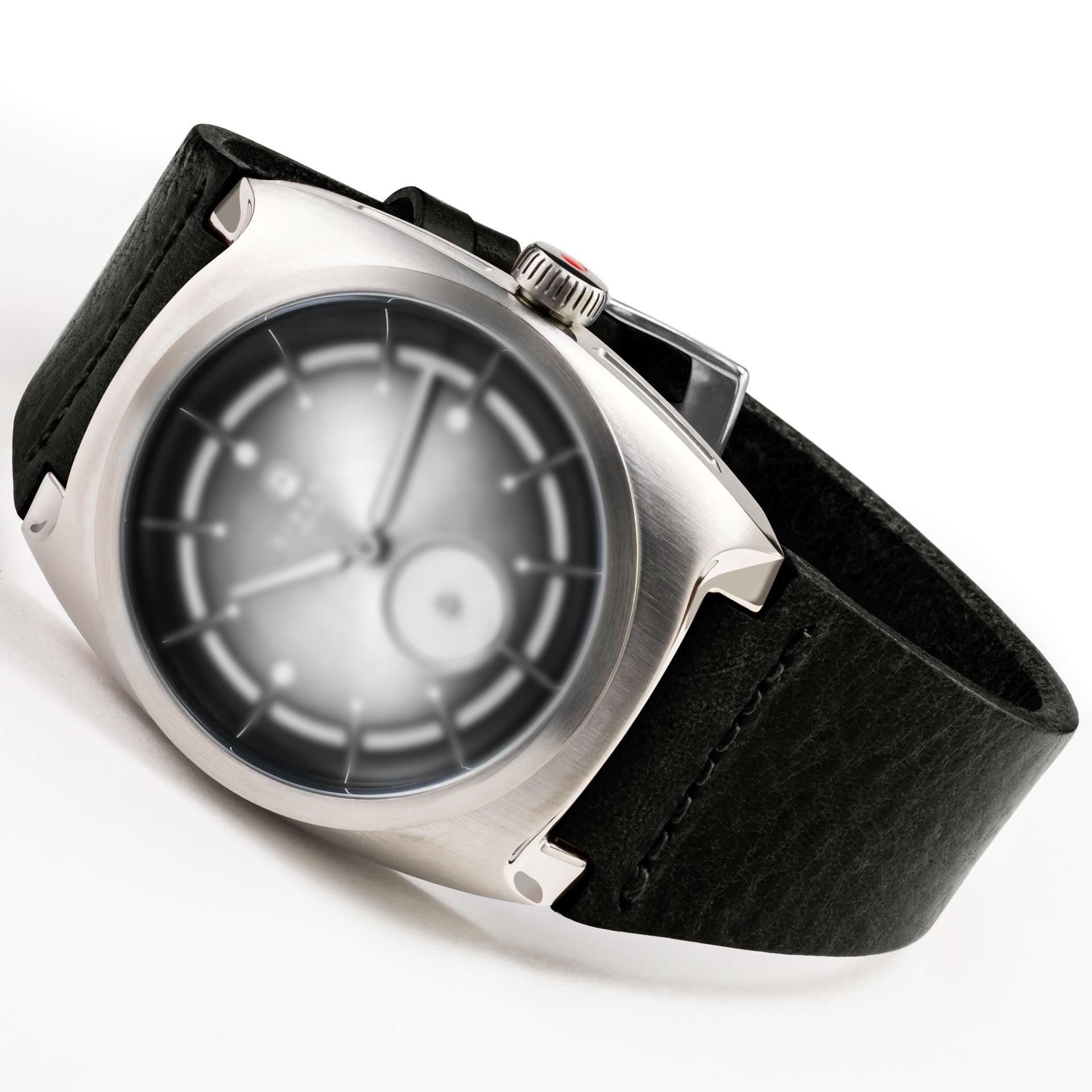 Black leather strap