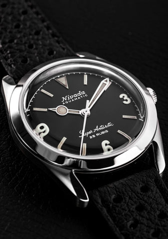 Nivada Grenchen Antarctic 3.6.9 Black Vintage 32032A