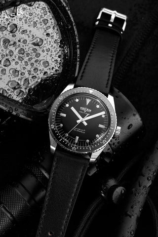 Vulcain Skindiver Nautique Black - White Lume 660170B07