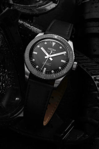 Vulcain Skindiver Nautique Black - White Lume 660170B07