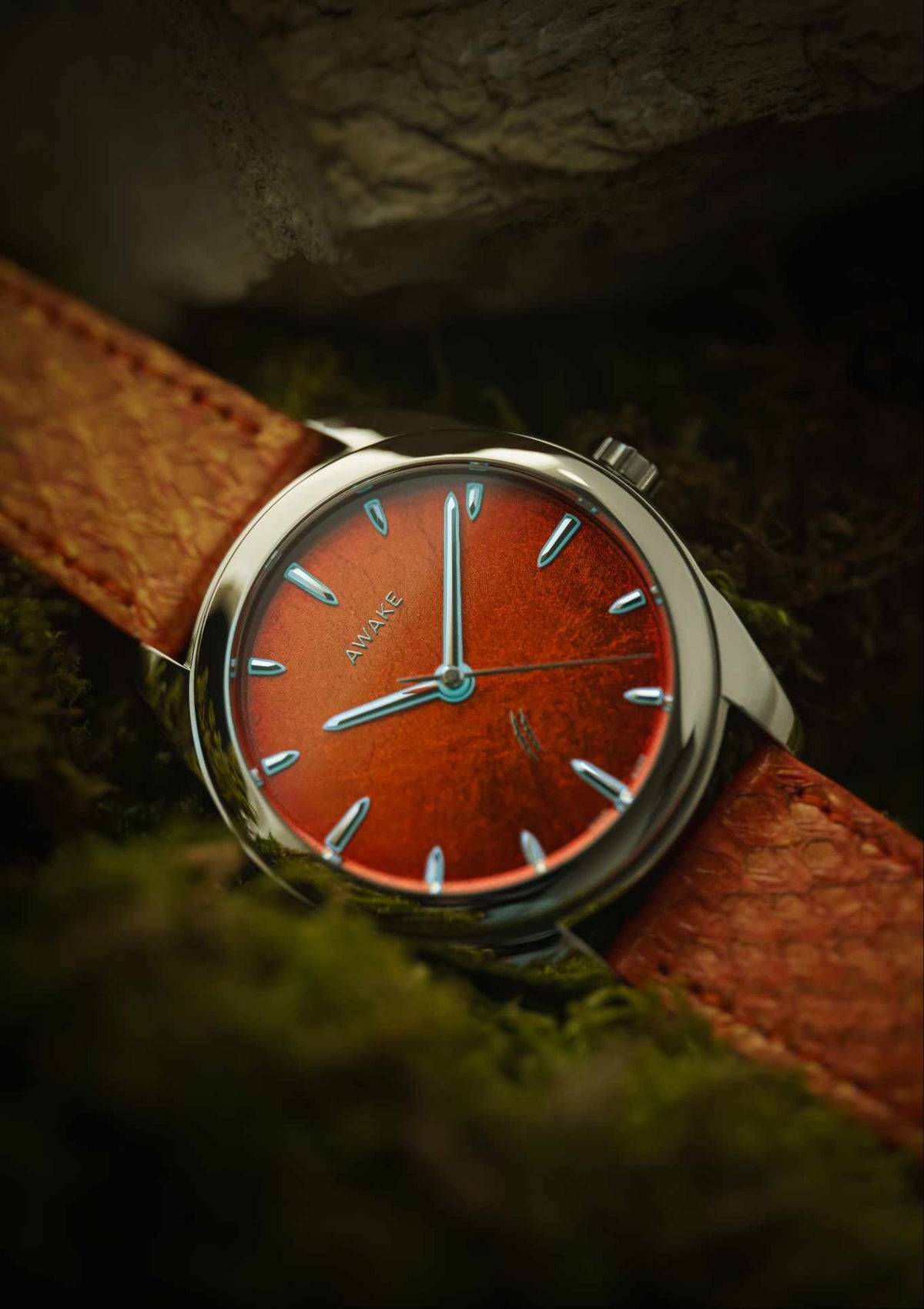 Awake-sơn-mai-silver-leaf-jurassic-watch-t-rex-limited-edition 4
