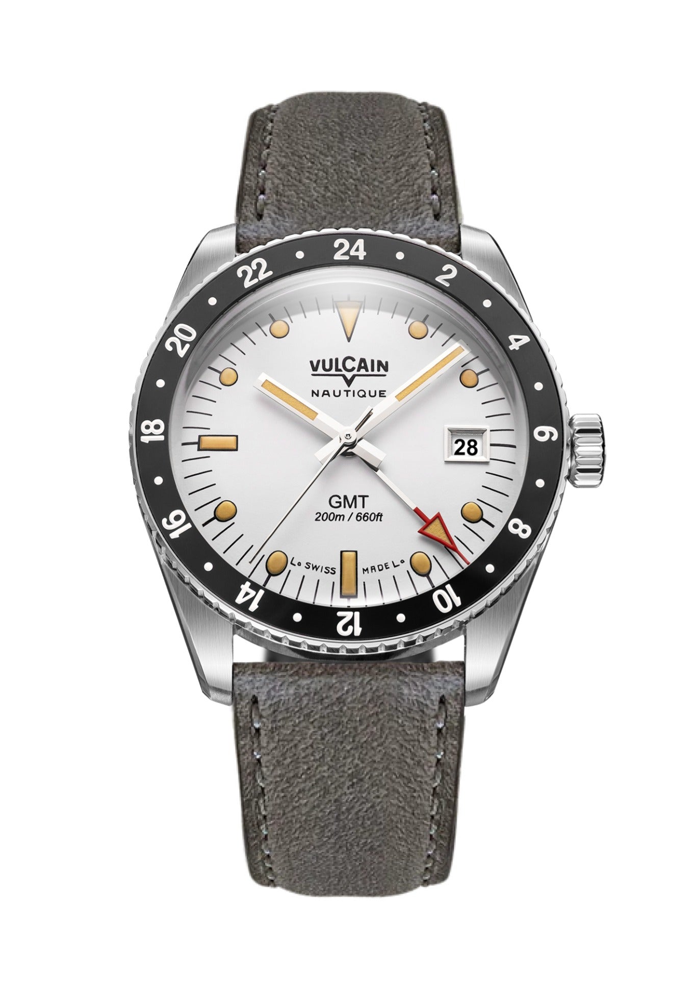 Lederband Grau