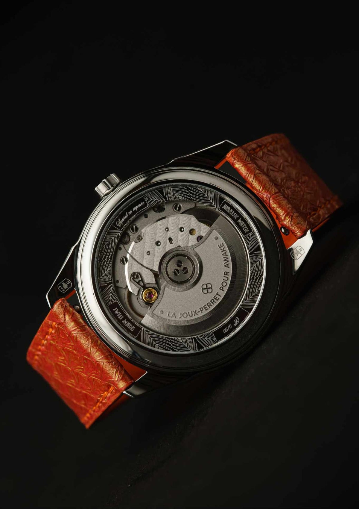 Awake-sơn-mai-silver-leaf-jurassic-watch-t-rex-limited-edition 6