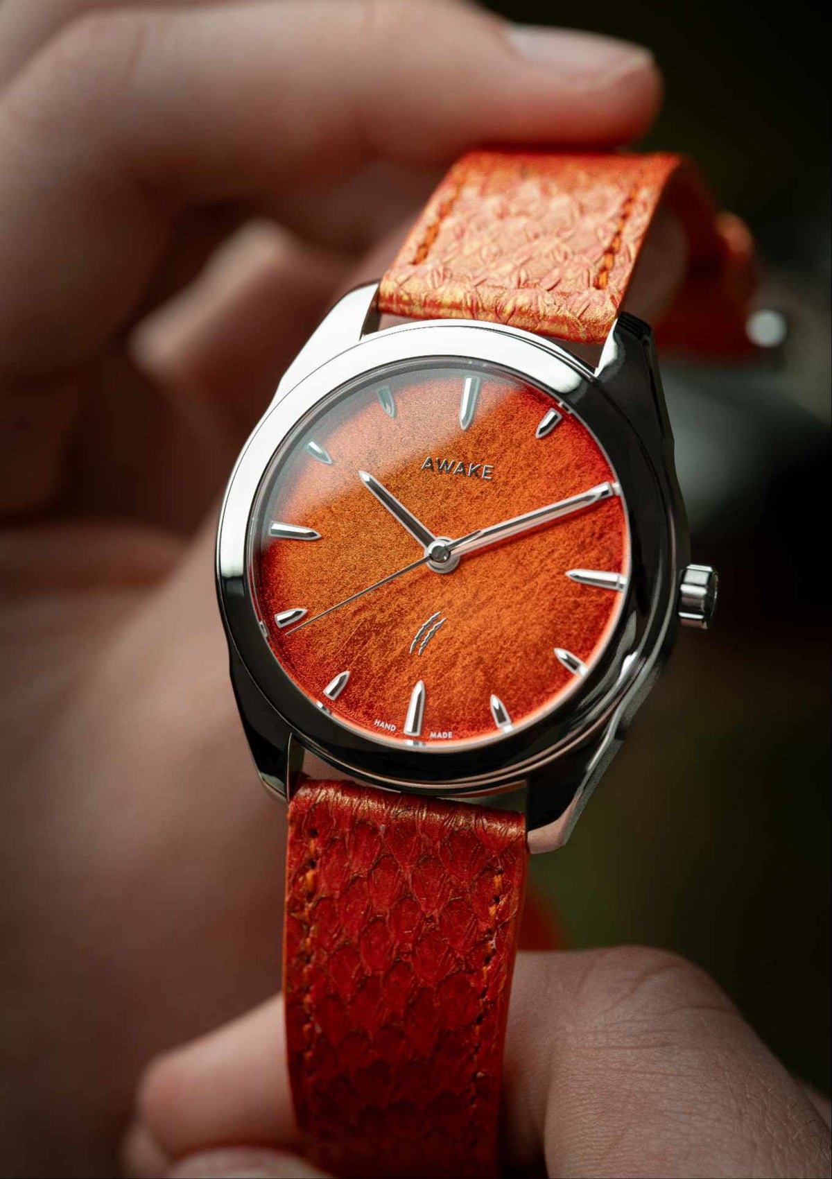 Awake-sơn-mai-silver-leaf-jurassic-watch-t-rex-limited-edition 11