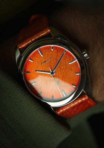 Awake-sơn-mai-silver-leaf-jurassic-watch-t-rex-limited-edition 12