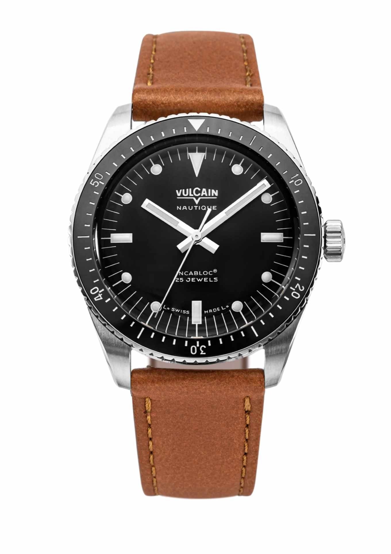 Brown leather strap