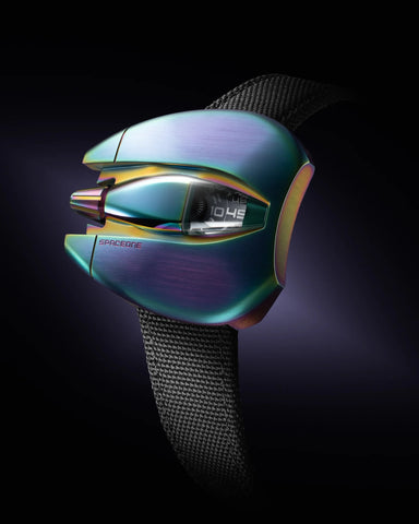 SpaceOne Jumping Hour Irized Steel