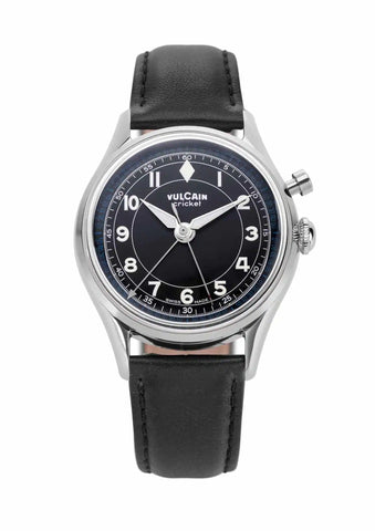 Vulcain Cricket Classique 39 Black-White-Blue